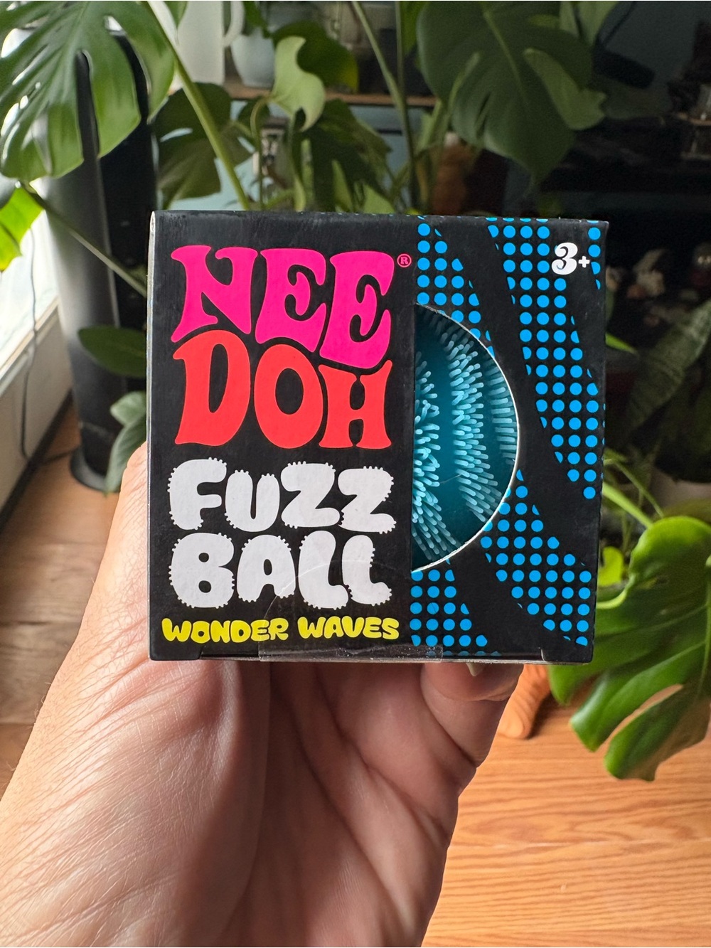 NeeDoh Fuzz Ball Wonder Waves - Blue, pink, green or purple